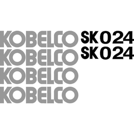 Aftermarket SK 024 Excavator New Kobelco Decal Set KBSK024-1DECALSET